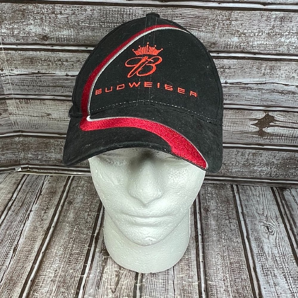 WINNER'S CIRCLE Budweiser Dale Earnhardt Jr. #8 Cap Hat Black NASCAR OSFA